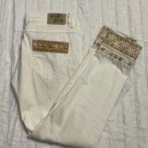 [Desigual] Cream Exotic Jeans